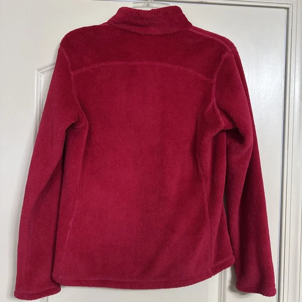 Patagonia Girls Red Long Sleeve Fleece Size XXL 16-18 Preppy Gorpcore